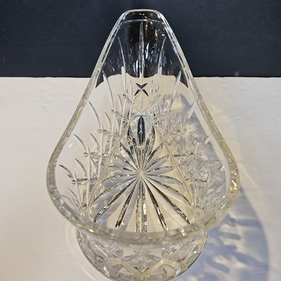 Wine Bottle Caddy/Centerpiece Lady Anne by Gorham Crystal 6 X 6 X 11" - Picture 8 of 12